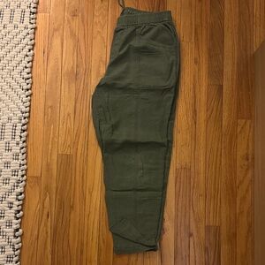 Old Navy women’s Forest Green Casual Linen-Blend Pants